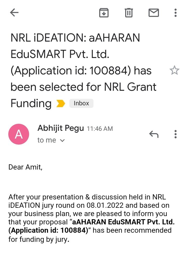 State based learning app aAHARAN awared